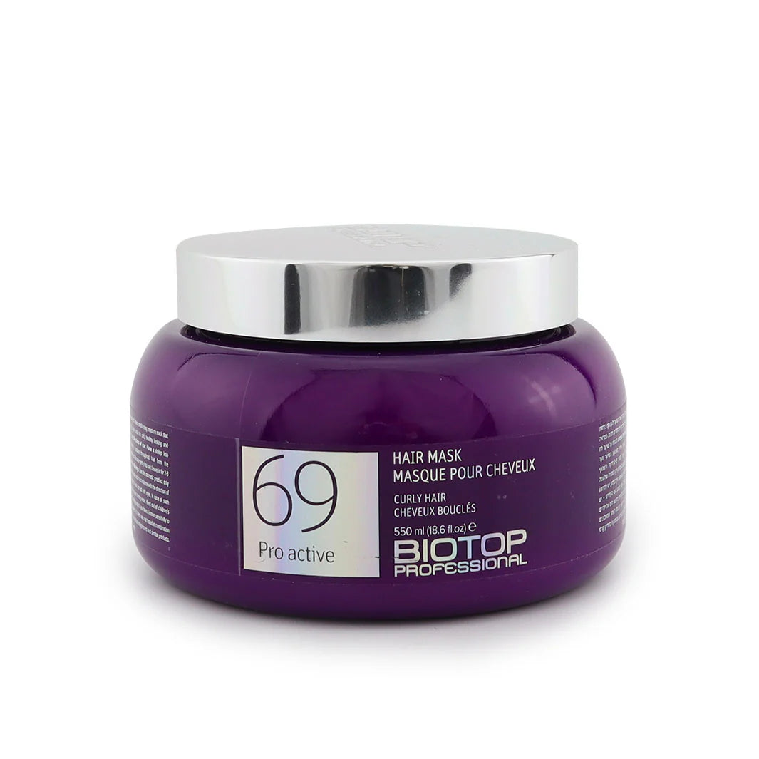 מסכה פרו אקטיב 69 לשיער מתולתל 550 מ"ל ביוטופ - BIOTOP