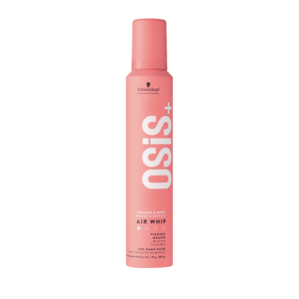 מוס מעניק נפח אייר וויפ "שוורצקופף" על רקע לבן