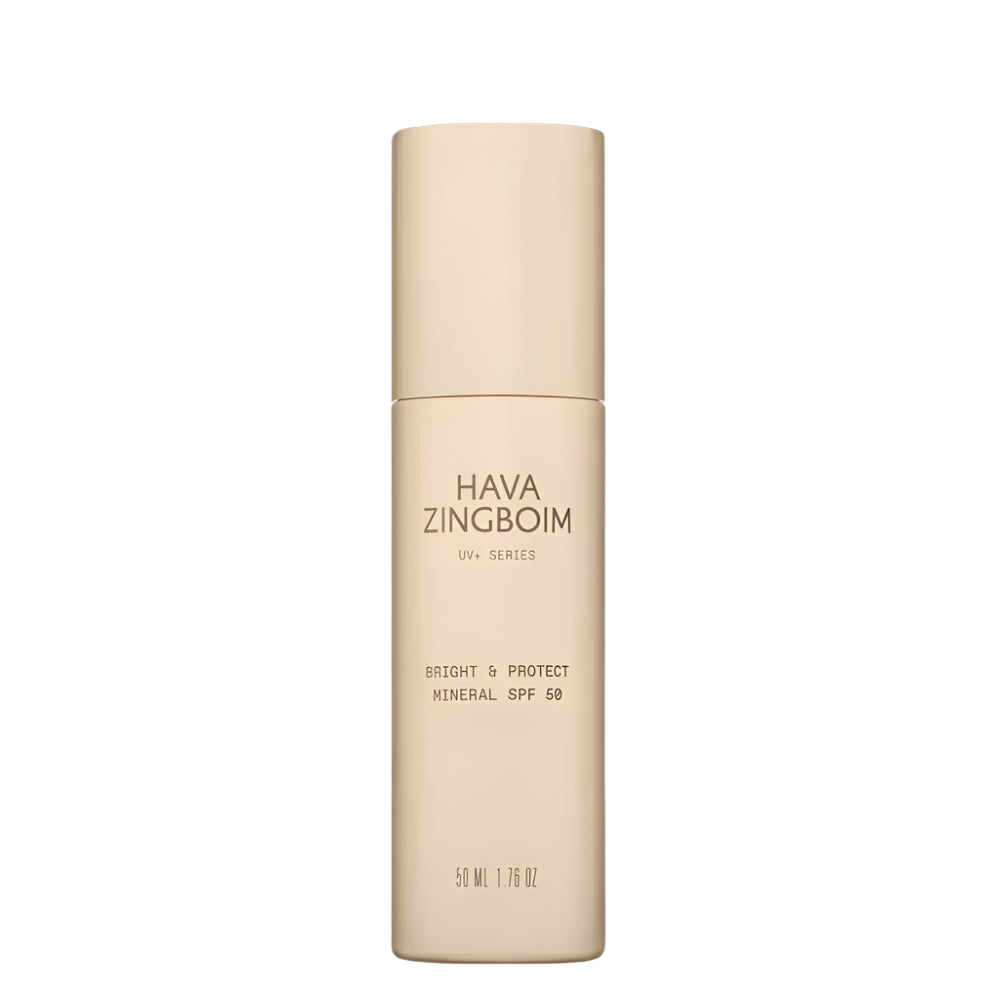 ברייט אנד פרוטקט SPF 50 מינרלי 50 מ"ל חוה זינגבוים - HAVA ZINGBOIM