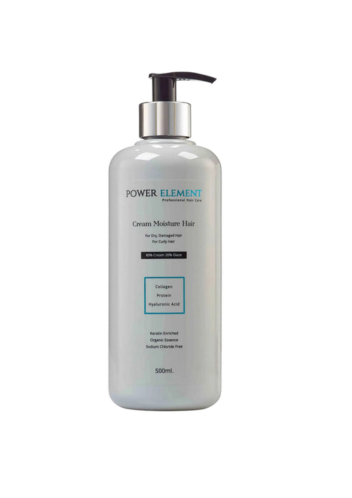 קרם לחות וגלייז "פאוור אלמנט" על רקע לבן