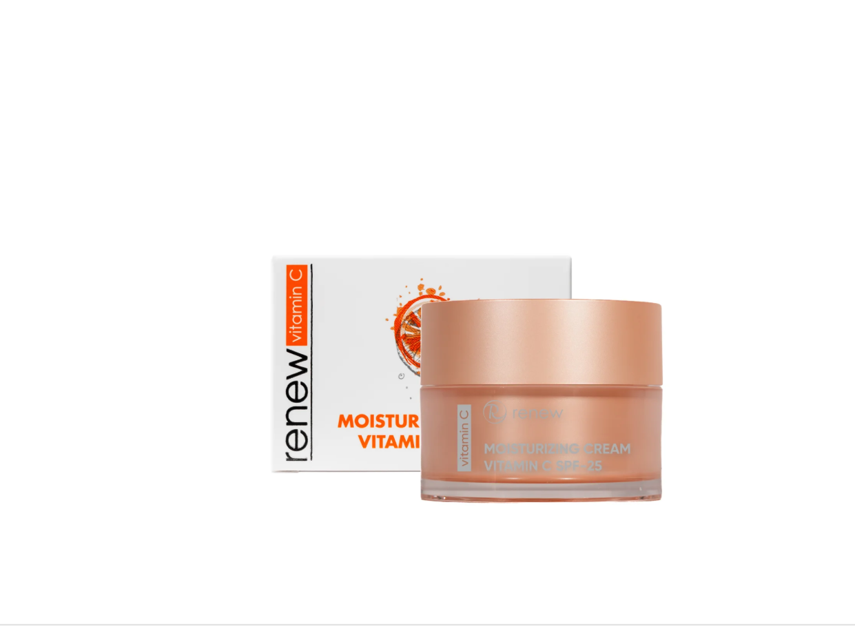 קרם לחות ויטמין סי SPF25 מסדרת "VITAMIN C" 50 מ"ל רניו - RENEW