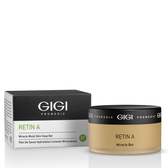 מריקל בר סבון מוצק לניקוי והעשרת העור בלחות ורכות 100 מ"ל מסדרת RETIN A ג'יג'י- GIGI