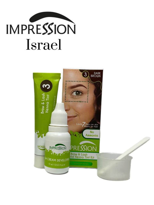 צבע חינה לריסים ולגבות - IMPRESSION