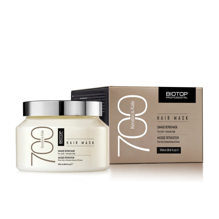 מסכת קרטין 700 ללא מלחים 550 מ"ל ביוטופ - BIOTOP