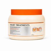 מסכה לשיער יבש SMART TREATMENT ABSOLUT REPAIR מהמותג אינפינטי על רקע לבן