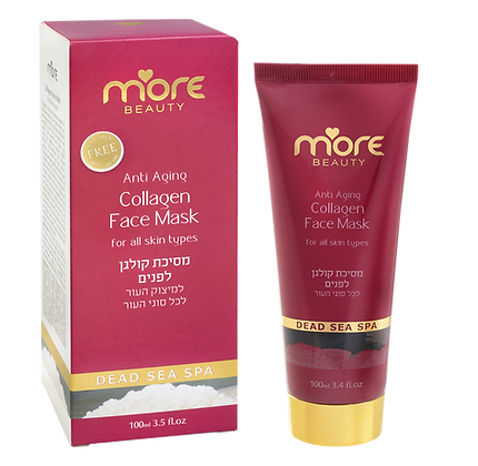 מסיכת קולגן לפנים למיצוק העור 100 מ"ל MORE - ים המלח