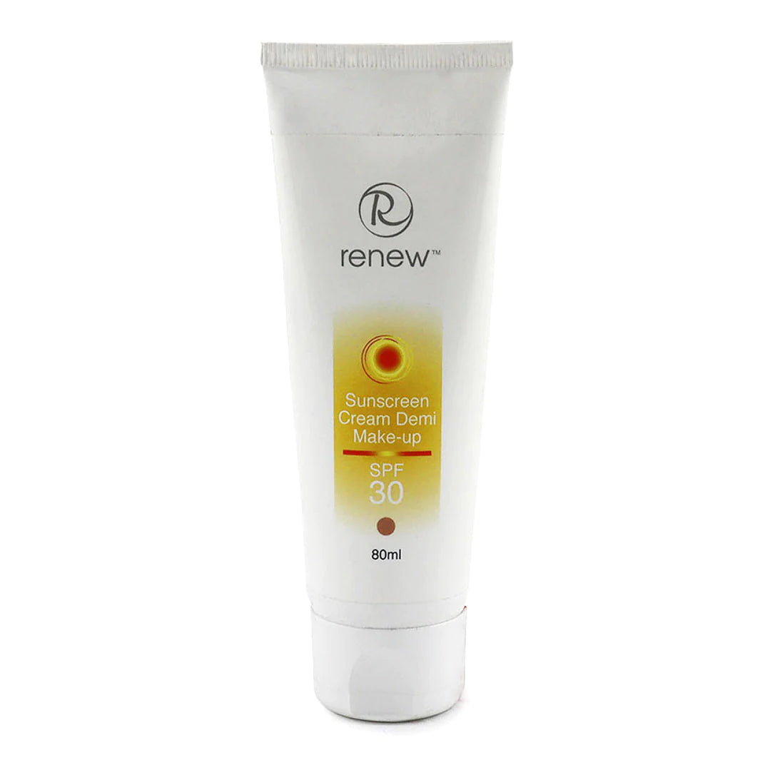 קרם הגנה SPF30 בתוספת מייק אפ 80 מ"ל רניו - RENEW