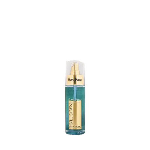 בקבוק סרום היילוגן"קווה קווה" על רקע לבן