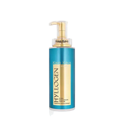 בקבוק קרם תלתלים היילוגן "קווה קווה" על רקע לבן