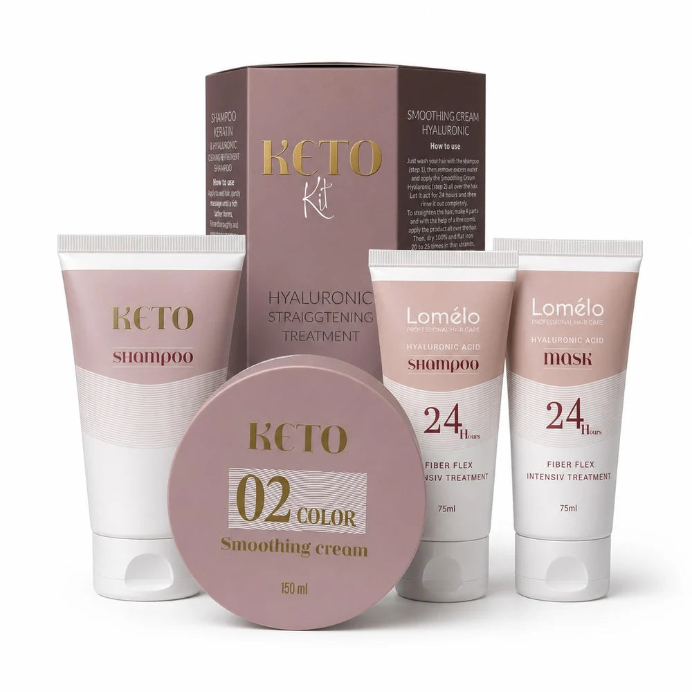 ערכת החלקה ביתית קיטו 02 לשיער צבוע - KETO