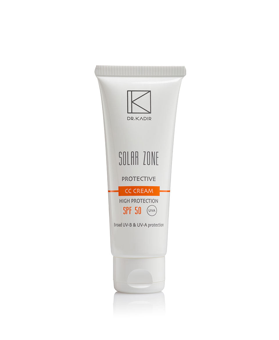 קרם יום פעיל עם הגנה מוגברת CC CREAM SPF 50 מסדרת "סולאר זון" 75 מ"ל - ד"ר רון כדיר