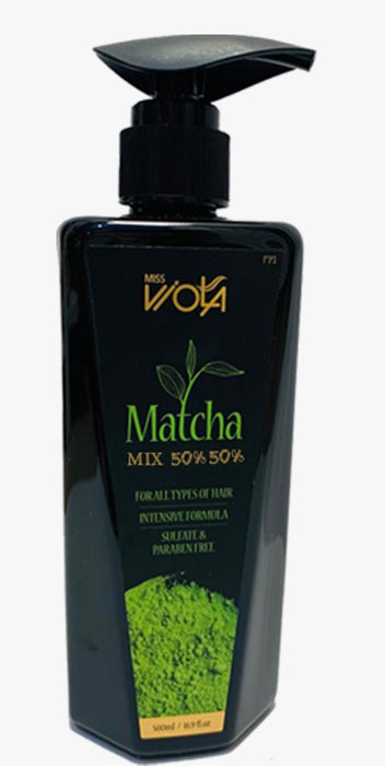 מיקס גלייז ולחות לשיער מתולתל על בסיס מאצ'ה תה ירוק 500 מ"ל - מיס ויולה
