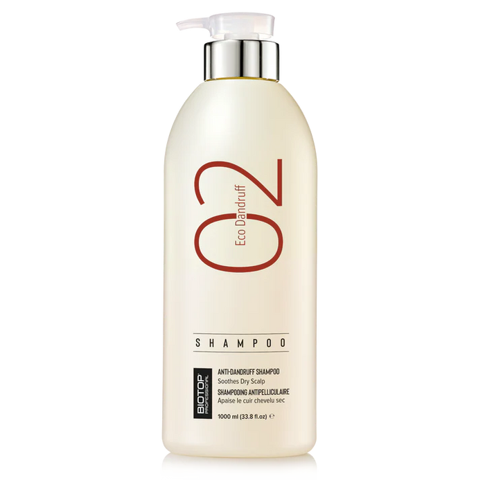 שמפו 02 לטיפול בקשקשים 500 / 1000 מ"ל ביוטופ - BIOTOP