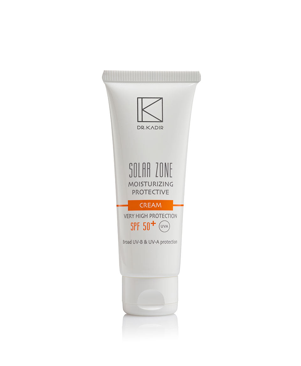 קרם לחות לפנים עם הגנה מוגברת SPF 50 מסדרת "סולאר זון" 75 מ"ל - ד"ר רון כדיר