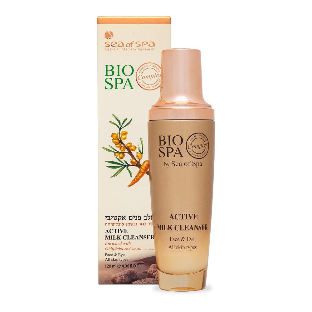 חלב פנים ועיניים אקטיבי 120 מ"ל ביו ספא - BIO SPA