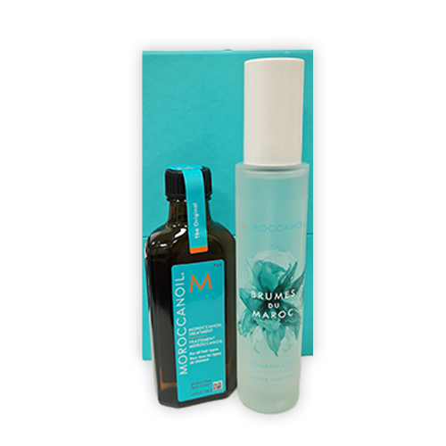 Moroccanoil-  שמן מרוקאי טיפולי 100 מ"ל + בושם לשיער ולגוף 100 מ"ל