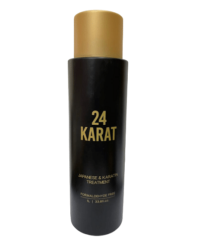 החלקת שיער 24 KARAT - החלקה יפנית וקראטין ללא פורמלין 1 ליטר