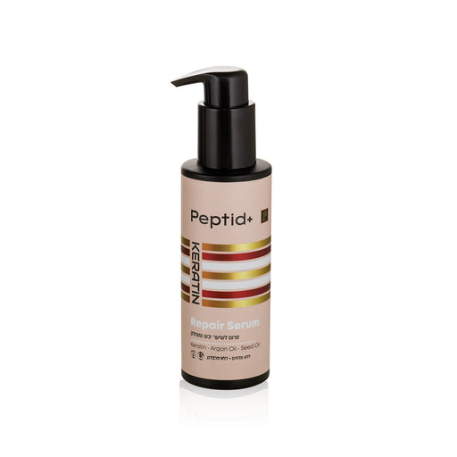 peptid+ -פפטיד+ סרום קרטין לשיער מוחלק ולאחר טיפול בחום 100 מ"ל