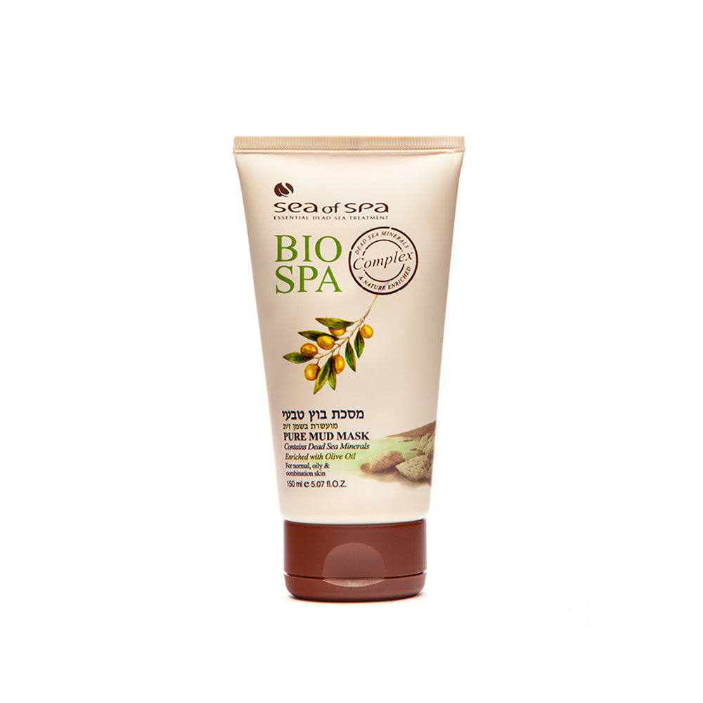 מסיכת בוץ טבעי מעושרת בשמן זית 150 מ"ל ביו ספא - BIO SPA