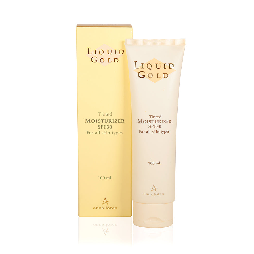 קרם יום לחותי מגוון SPF30 מסדרת "LIQUID GOLD" 100 מ"ל - אנה לוטן ANNA LOTAN