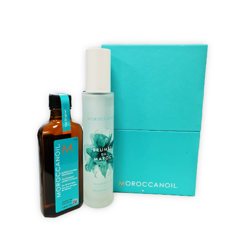 Moroccanoil-  שמן מרוקאי טיפולי 100 מ"ל + בושם לשיער ולגוף 100 מ"ל