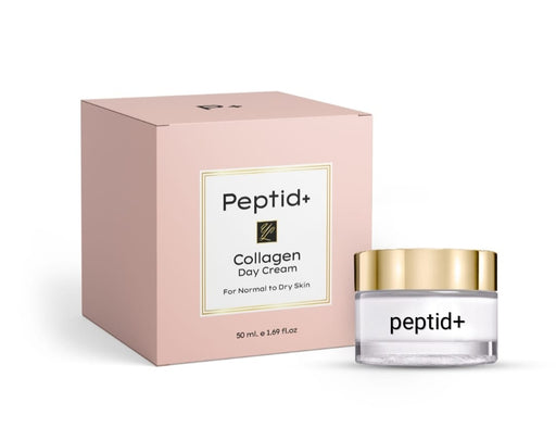 Peptid+ פפטיד+ קרם פנים ליום לעור רגיל עד יבש המכיל קולגן