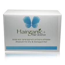 אמפולות טיפוליות לשיקום שיער יבש ופגום מבית הרגניק ללא מלחים - HAIRGANIC