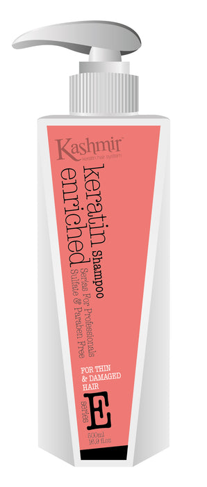 שמפו טיפולי מועשר בקרטין לשיער דק  500 מ"ל -קשמיר Kashmir
